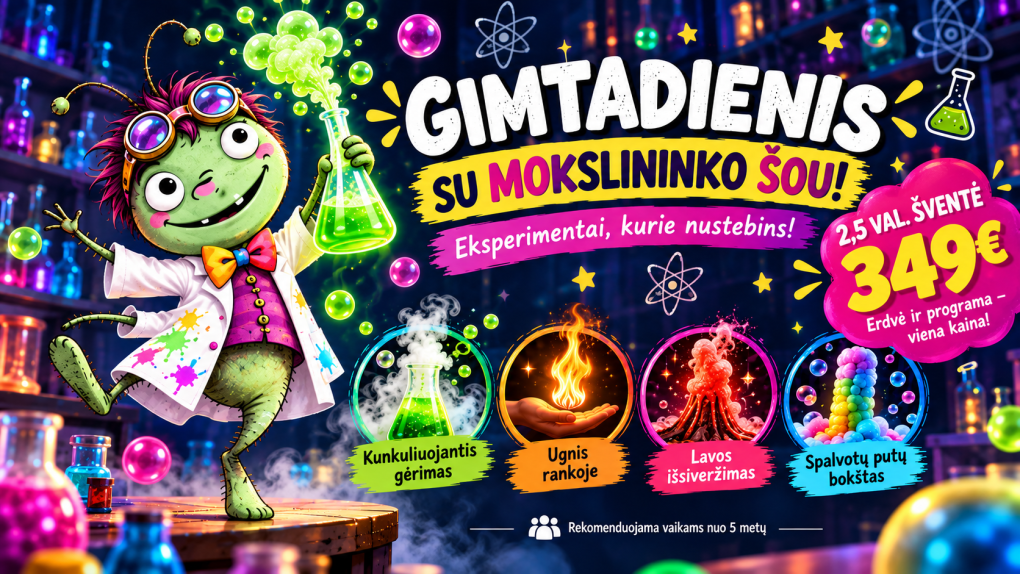 Basa Blusa mokslininko sou gimtadienis